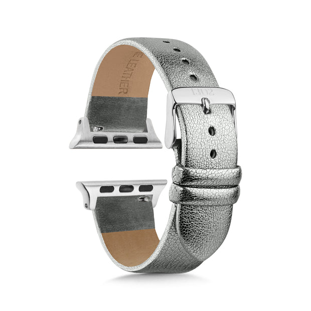 Silver Shimmer Strap / Silver Buckle - 38mm, 40mm