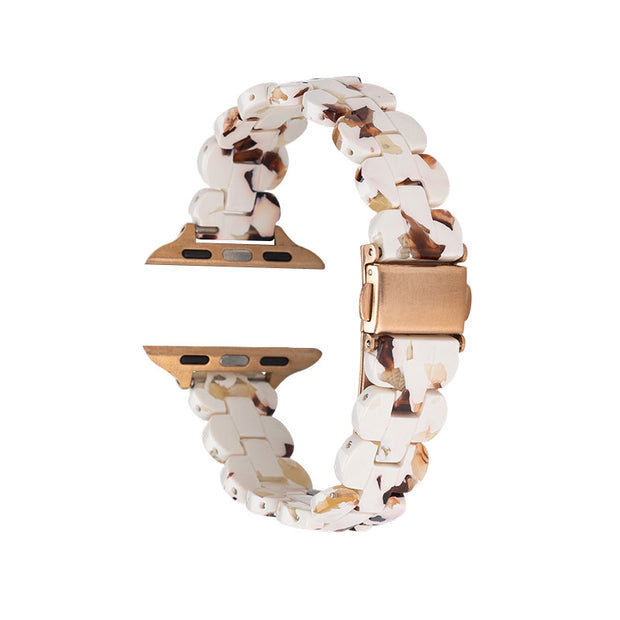 Marble Slim Resin Apple Watch Strap – 1302 Watch Co display picture 2