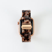 Resin Light Tortoise Strap / Rose Gold Buckle - 38mm, 40mm, 41mm