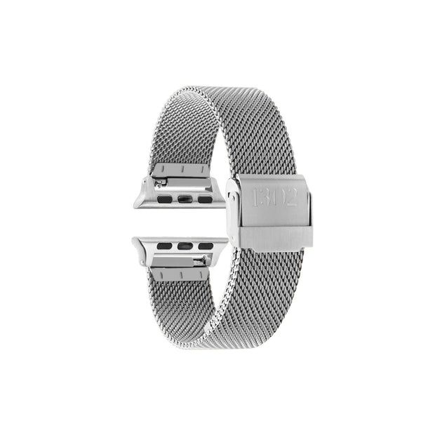 Silver Stainless Steel Milanese Mesh Apple Band - 38mm, 40mm,41mm, 42mm Series 10, 42mm, 44mm, 45mm, 46mm, 49mm