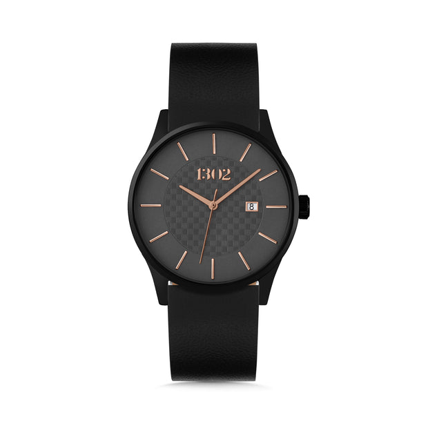 Black Case / Grey and Rose Gold Dial