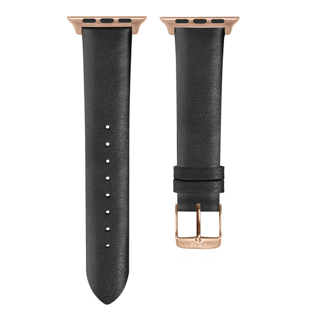 Black Strap / Rose Gold Buckle - 38mm, 40mm