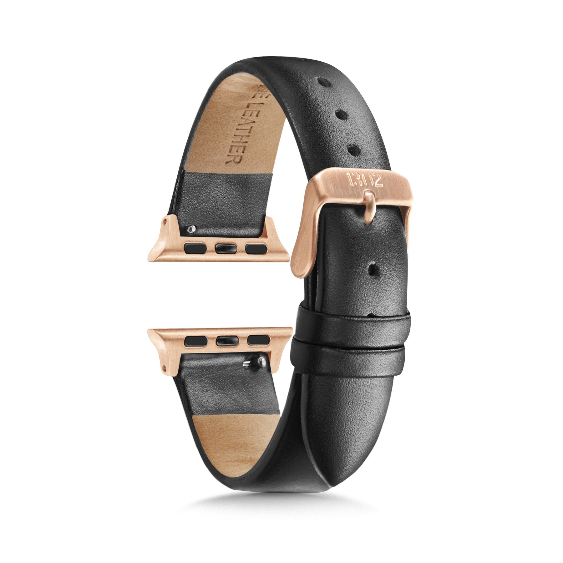 Watch strap rose gold buckle top