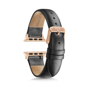 Black Strap / Rose Gold Buckle - 38mm, 40mm