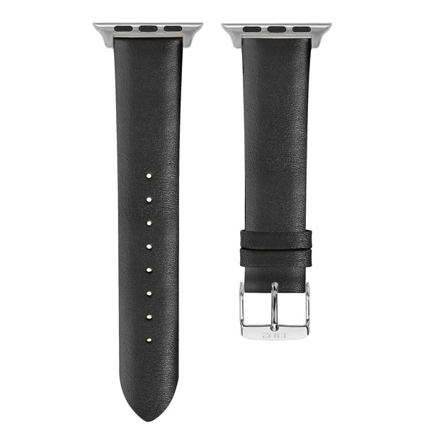 Black Strap / Silver Buckle - 38mm, 40mm