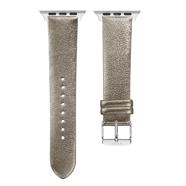 Champagne Shimmer Strap / Silver Buckle - 38mm, 40mm