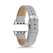 Textured Grey Strap / Silver Buckle - 38mm, 40mm