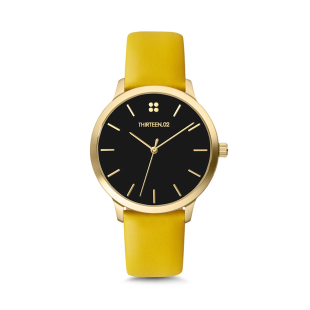 Gold Case / Black Dial