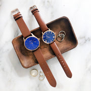 Rose Gold Case / Blue Dial