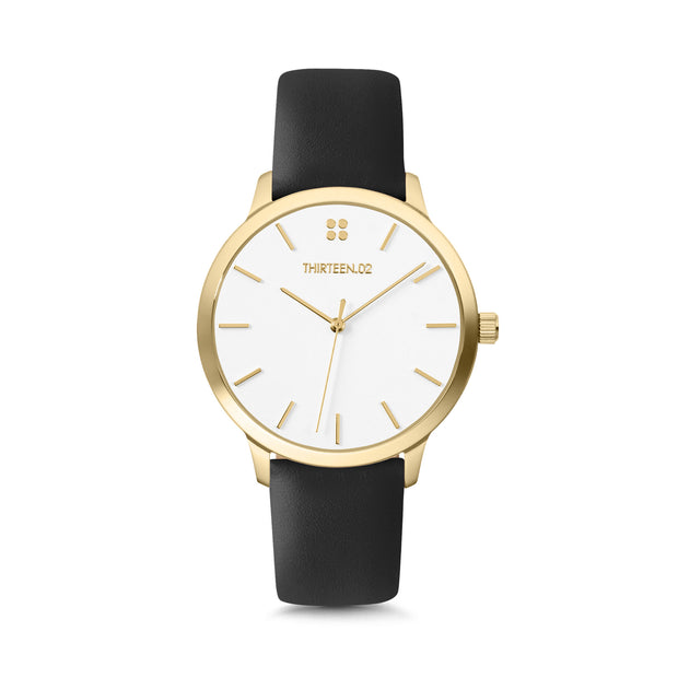 Gold Case / White Dial