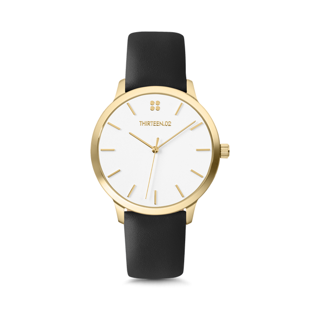 Gold Case / White Dial