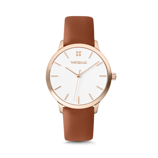 Rose Gold Case / White Dial