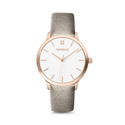 Rose Gold Case / White Dial