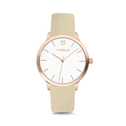 Rose Gold Case / White Dial