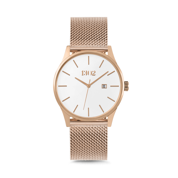 Rose Gold Case / White Dial