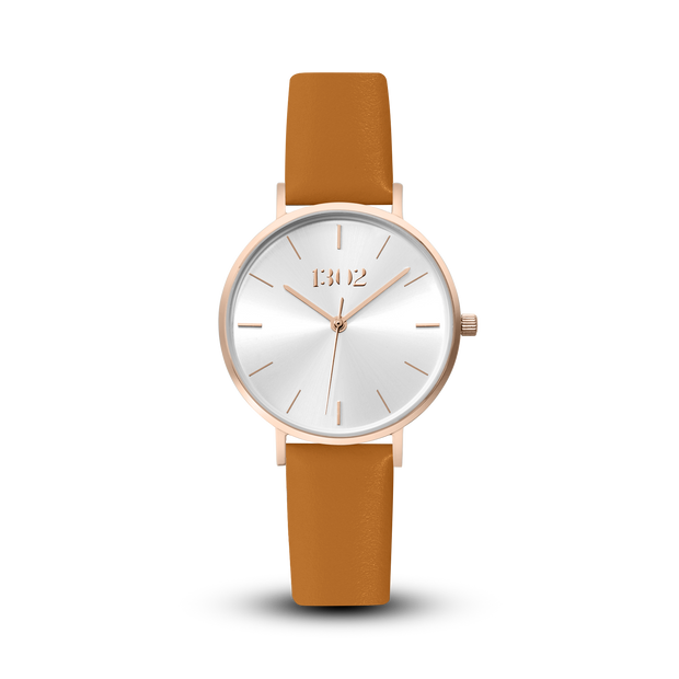 Rose Gold Case / Sunray Dial