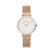 Rose Gold Case / White Textured Dial