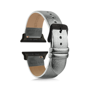 Silver Shimmer Strap / Space Grey Buckle - 38mm, 40mm