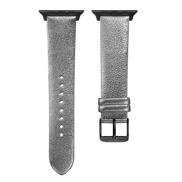 Silver Shimmer Strap / Space Grey Buckle - 38mm, 40mm