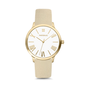 Gold Case / White Dial with Roman Numerals