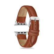 Stitched Tan Brown Apple Watch Strap  - 38mm, 40mm, 41mm