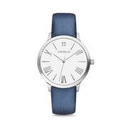 Silver Case / White Dial with Roman Numerals